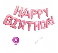 Vthoviwa Happy Birthday Palloncini Buon Compleanno Palloncino Banner Rosa HAPPY DIRTHDAY Decorazioni
