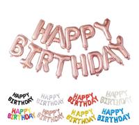 Vthoviwa Happy Birthday Palloncini Buon Compleanno Palloncino Banner Rosa Oro HAPPY DIRTHDAY Decorazioni