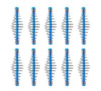 VTIDOBE 10/30Pcs Pesca Primavera Alimentatore Gabbia Esche in Metallo Lanciatore Alimentatore Bobine Molla Metodi Inline Feeder Accessori Da Pesca