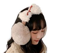 VTIDOBE Paraorecchie per peluche di colore abbinato farcito a forma di fiocco paraorecchie unisex paraorecchie per bambini Multi Col, Kh, M