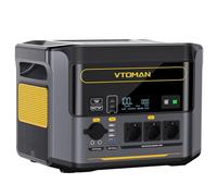 VTOMAN Centrale Elettrica Portatile 1000W, 828Wh LiFePO4 Batteria Power Station, Ricarica da 0-80% in 60 Minuti, Capacità Espandibile a 2376Wh, Generatore Solare per Campeggio, Viaggio, Emergenza