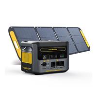 VTOMAN FlashSpeed 1500 Centrale Elettrica Portatile 1548Wh con 220W Pro pannello solare, 230V/1500W LiFePO4 Generatore di Corrente Solare, Carica Completa Entro 1H, Capacità Espandibile