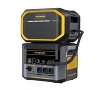 VTOMAN FlashSpeed 1500 Centrale Elettrica Portatile con Batteria Extra | 2956Wh 1500W Generatore di Corrente Solare, Supporta la Ricarica AC/DC/Solare, 2h Ricarica Rapida per Campeggio, Viaggio
