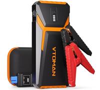 VTOMAN V10 Pro Booster Avviamento Auto Professionale 4500A 12V(Motori Fino Tutto Gas/10.0L Diesel), Avviatore Emergenza Per Auto,Portatile Batteria Starter (Orange)
