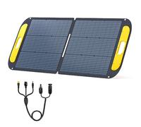 VTOMAN VS110 Pannello solare portatile 110W 18V, efficienza del 25% Pannello solare pieghevole con certificazione IP67 impermeabile e adattatori Anderson XT60 DC5521 e supporti regolabili