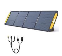 VTOMAN VS200 Pannello solare portatile 200W 16V, efficienza del 25% Pannello solare pieghevole con certificazione IP67 impermeabile e adattatori MC-4 Anderson XT60 DC5521 e supporti regolabili