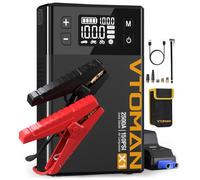 VTOMAN X1 Jump Starter Power Pack con compressore d'aria 2500A, batteria portatile per auto (fino a 8,5 l gas/6,0 L motori diesel) Jump Pack con 150PSI Digital Tire Inflator