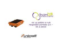 VTR 12 PATTINI A RULLI REGOLABILI PORTATA 12 T - KIT 2 PEZZI UNICRAFT