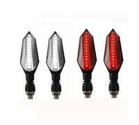 VTSGBLS 12V Moto Indicatori Direzione Luce Scooter Indicatore Universale Lampada Per Z750 Z800 Z900 Z1000 Per Versys 650 Indicatori direzione(Red+white)