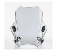 VTSGBLS Deflettore Antivento Moto per Kawasaki Z650RS Z 650 RS Parabrezza Regolabile Moto Parabrezza(Grigio)