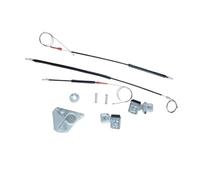 VTSGBLS Kit Riparazione Dell'alzacristallo Anteriore Sinistro Porta Destra 6Q3837461 6Q3837462 Per VW Per POLO 9N Berlina 3 Porte(ANTERIORE SINISTRO)