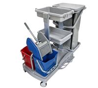 Vttui Carrello per Pulizie per bidelli con Set di Secchio strizzatore
