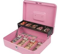 Vttui Cassetto di Cassa per Il Punto di Vendita Sistema 4 Bill, 5 Monete, cassetto di Cassa con cassetti di Cassa a Serratura (11.81 * 9.45 * 3.54in)(Color:Rosa)