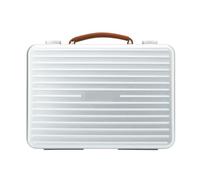 Vttui Portasigari Portatile da 20 Posti in Lega di Alluminio-Magnesio, Foderato in Cedro Spagnolo, Custodia Antishock da Viaggio con Maniglia per Appassionati(Color:C)