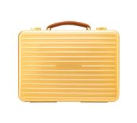 Vttui Portasigari Portatile da 20 Posti in Lega di Alluminio-Magnesio, Foderato in Cedro Spagnolo, Custodia Antishock da Viaggio con Maniglia per Appassionati(Color:A)