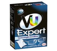 VU Expert - Detergente ottico per occhiali in microfibra, 20 salviette