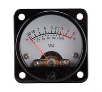 VU Meter retroilluminato con scheda driver componente chiave per accessori utensili elettrici e test audio (bianco)