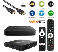VU+ Plus YAY GO PRO Android 10 UHD 4K Dual-WiFi LAN Chromecast Ricevitore IP