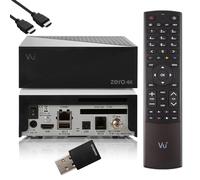 Vu+ Zero 4K Se Ultra HD HDR Sat Pvr Receiver, Smart Hbbtv ,Mediathek,300 Wifi ✅