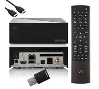►VU Zero 4K SE Ultra HD HDR Sat PVR Ricevitore, Smart HbbTV + 1TB HDD & 300 WiFi