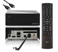 ►VU Zero 4K SE Ultra HD HDR Sat PVR Ricevitore, Smart HbbTV + 2TB HDD & 150 WiFi