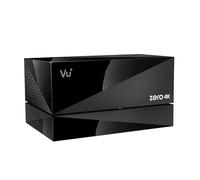 VU+ Zero - Ricevitore combinato 4K con cavo e antenna UHD 2160p con kit PVR senza hard disk, sintonizzatore ibrido DVB-C/T2 con HDR10, HLG, slot CI+, Linux Enigma2, nero