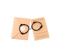 VU100 2 pezzi Bracciale magnetico da Attrazione magnetica, Intreccio amicizia intrecciato Bracciale, regalo per la famiglia amante Migliore amica Fidanzata Madre sorelle