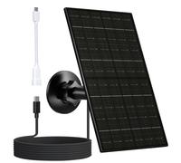 Vuebee Pannello solare da 7 W per telecamera di sicurezza, caricatore del pannello solare USB C per fotocamera, pannello solare USB compatibile con Eufycam e fotocamera a batteria ricaricabile DC 5V,