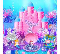 Vuecer Sabbia Cinetica Set per Bambini: Attività con Sabbia Cinetica per Bambini Piccoli - Giocattoli Sensoriali con Magica per Bambini e Bambine dai 3 4 5 6 7 Anni (Mermaid-B)