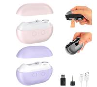 Vueeze Easyclip Smart Nail Clipper, Glosrity Easy Clip 3-in-1 Electric Nail Trimmer and File with LED Light, USB Rechargeable Automatic Nail Care Tool for Adults, Seniors, Home Use(2color-c)