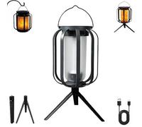 Vueeze Eternal Witchfire Lantern, Solar Lanterns Outdoor Waterproof, 4 Adjustable Lighting Modes with Tripod, Suitable for Camping, Yard and Garden Decoration (1Pcs)