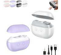 Vueeze Tagliaunghie elettrico automatico, tagliaunghie intelligente, 3 in 1, multifunzione, con luce LED, ricaricabile tramite USB, tagliaunghie per riporre e lucidare (Mix5)