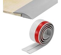 Vueinrg Strisce di Sogliastrisce di Transizione Per Pavimenti,Strisce Per Pavimenti in Pvc,Striscia Sigillante Autoadesiva,Adatto Per Pavimenti, Bordi Delle Porte E Tappeti (Grigio)