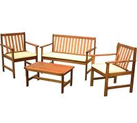 VUEMME SET ARREDO GIARDINO VIGOR ENEA LEGNO NATURALE