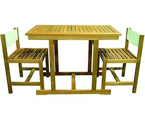 VUEMME SET ARREDO GIARDINO VIGOR PRIAMO LEGNO NATURAL