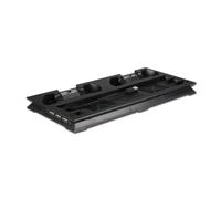 Vueqkueg Supporto verticale di raffreddamento Due ventole Ricarica Colore | Doppie ventole per raffreddamento, opzione di ricarica simultanea e finitura nera per un look sobrio.