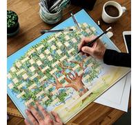 Vuggdt Grafici 'albero genealogico da riempire, poster vuoto per albero genealogico | Diagramma 'albero genealogico degli antenati | Grafici genealogici da compilare | Poster genealogico di 6