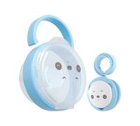 Vuggdt Porta ciuccio, con motivo panda, contenitore antipolvere per ciuccio, con copertura antipolvere, portatile, per bambini e bambine, per viaggi all'aperto, Blu, Refer to description, Unisex