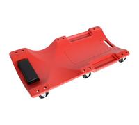 Vuggdt Sedia meccanica con ruote, sedia da garage a rullo, insonorizzata, spessa 91,4 cm, con ruote, design antiscivolo per la riparazione del motore, cambio olio e rotazione dei pneumatici