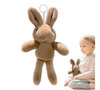 Vuggdt Simpatico portachiavi a di coniglietto, portatile e morbido, in peluche, per amici, familiari, San, Pasqua, occasioni speciali, Caff, Refer to description