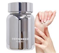 Vuggdt Solvente per colla in gel per unghie, 80 ml, per rimuovere la colla per unghie finte, copertura completa e precisa, spugna in gel assorbente integrato per gli appassionati di famiglia, casa