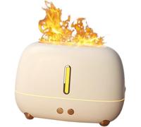 VUIKLCty 1 Set Diffusore umidificatore a Fiamma con diffusore di aromi a Luce di Fiamma for umidificatore for Ambienti Domestici Bruciatore Essenziale Componente for Ufficio Bianco for la casa