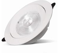 VUIKLCty 7W/12W LED Ultra Bright Downlight Argento Alluminio Risparmio energetico Moderno Semplice Griglia Faretto Soggiorno Parete Ristorante Proiettore(4000k,12W)