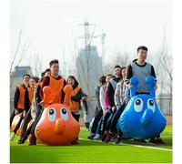 VUIKLCty attività di Team Building Attrezzature da Gioco gonfiabili Corsa a staffetta Multi-Persona (1 Set)(Blue,4 Seats)