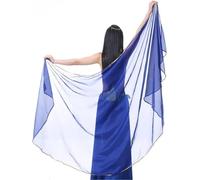 VUIKLCty Half-Circle Belly Dance Scarf-Style Chiffon Veil, Costume Accessories(5)