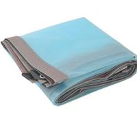 VUIKLCty Telo di Copertura Impermeabile Trasparente, telone Resistente alla Pioggia, con Occhielli(Blue,6x6m)