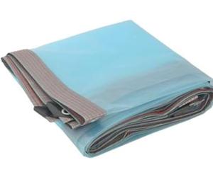 VUIKLCty Telo di Copertura Impermeabile Trasparente, telone Resistente alla Pioggia, con Occhielli(Blue,3x6m)