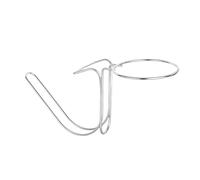 VUIUYOIES Supporto per ghiaccio resistente in acciaio inossidabile lucidato, elegante supporto per mantenere le bevande fredde durante feste ed eventi, per secchiello, per ciotola per, Argento, l