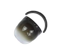 VUIUYOIES Visiera per Casco da Moto Resistente con 3 fissaggi a Scatto, Resistente Contro Insetti e detriti Durante la Guida, Adattatore retrò per Casco Aperto Ribaltabile.