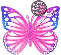 VULAVA 12 x biglietti di invito a farfalla per il compleanno dei bambini, per la festa di compleanno dei bambini, per la festa di compleanno, per bambini, per il compleanno, i cavalli, per la festa di